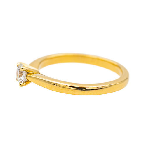 Bague 49 Juliette Paris - Bague solitaire en or jaune 18 carats et diamant 58 Facettes 2638323CN