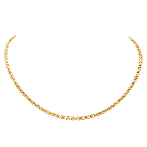 Collier Collier maille jaseron en or jaune 18 carats 58 Facettes 1132933CD
