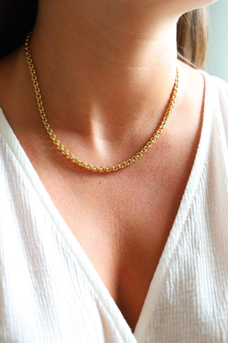 Collier Collier maille jaseron en or jaune 18 carats 58 Facettes 1132933CD