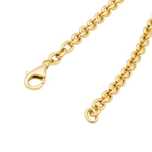 Collier Collier maille jaseron en or jaune 18 carats 58 Facettes 1132933CD