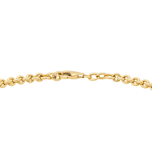 Collier Collier maille jaseron en or jaune 18 carats 58 Facettes 1132933CD