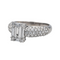 Bague 50 Bague en or blanc 18 carats et diamants 58 Facettes 3477502CN
