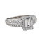 Bague 50 Bague en or blanc 18 carats et diamants 58 Facettes 3477502CN