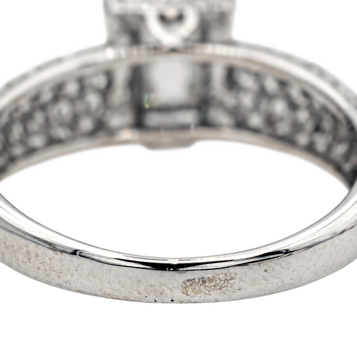 Bague 50 Bague en or blanc 18 carats et diamants 58 Facettes 3477502CN