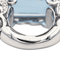 Bague 51 Bague en or blanc 18 carats avec aigue-marine et diamants 58 Facettes 3411144CN