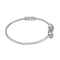 Bracelet Bracelet jonc en or blanc 18 carats serti de diamants 58 Facettes 4013368CN