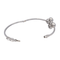 Bracelet Bracelet jonc en or blanc 18 carats serti de diamants 58 Facettes 4013368CN