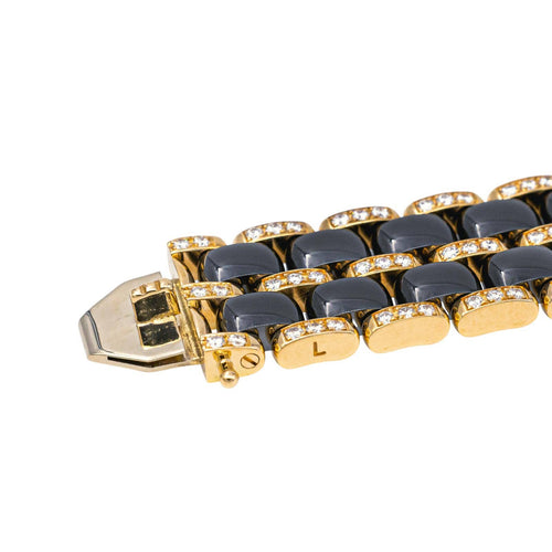 Bracelet Chanel Ultra - Bracelet en or rose 18 carats, céramique noire et diamants 58 Facettes 4125549RV
