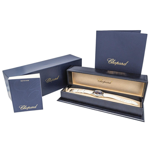 Montre Chopard Happy Sport - Montre en acier et or rose avec diamants 58 Facettes 4173786RV
