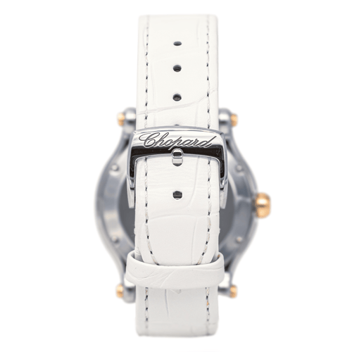 Montre Chopard Happy Sport - Montre en acier et or rose avec diamants 58 Facettes 4173786RV