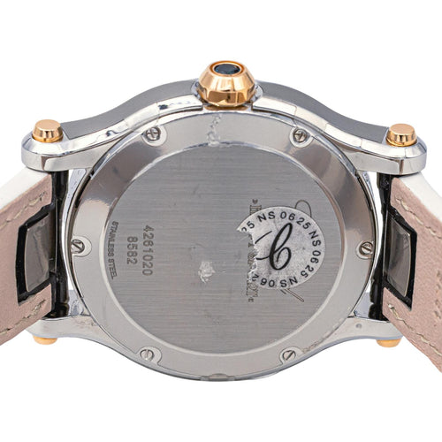 Montre Chopard Happy Sport - Montre en acier et or rose avec diamants 58 Facettes 4173786RV
