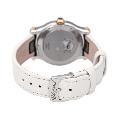 Montre Chopard Happy Sport - Montre en acier et or rose avec diamants 58 Facettes 4173786RV