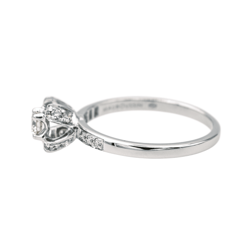 Bague 54 Mauboussin Sacré Désir - Bague solitaire en or blanc et diamants 58 Facettes 4098667RV