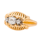 Bague 56 Bague en or rose 18 carats et platine sertie de diamants 58 Facettes 4049092CN