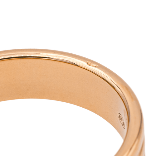 Bague 54 Boucheron Godron - Alliance en or rose 18 carats 58 Facettes 4146852RV