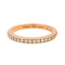 Bague 53 Fred Force 10 - Bague demi-alliance en or rose et diamants 58 Facettes 4167001RV