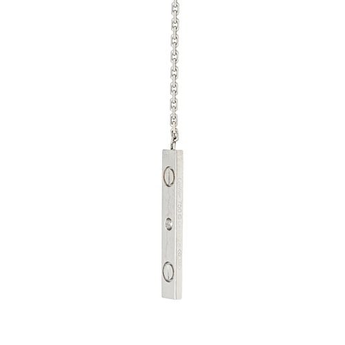 Collier Cartier Love - Collier négligé en or blanc et diamant 58 Facettes 4155735CN