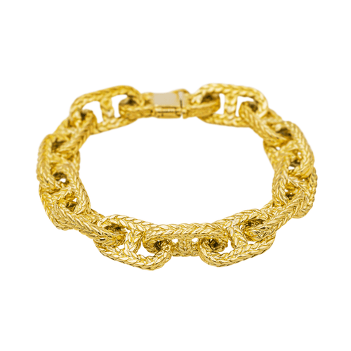 Bracelet Bracelet maille marine tressée en or jaune 18 carats 58 Facettes 4148032RV