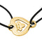 Bracelet O.J. Perrin Légendes - Bracelet cordon cœur en or jaune 18 carats 58 Facettes 4263951RV