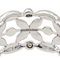 Bague 54 Mauboussin - Bague bandeau à motif floral en or blanc 58 Facettes 4098642RV