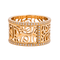 Bague 54 Poiray - Bague Cœur fil en or rose et diamants 58 Facettes 4160472RV