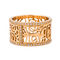 Bague 54 Poiray - Bague Cœur fil en or rose et diamants 58 Facettes 4160472RV