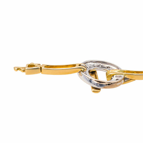 Bracelet Guy Laroche - Bracelet en or jaune et blanc 18 carats et diamants 58 Facettes 4226567CN