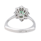 Bague 52.5 Bague pompadour en or blanc 18 carats, émeraude et diamants 58 Facettes 4289521RV