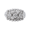 Bague 54 Bague pavée en platine et or blanc 18 carats avec diamants 58 Facettes 4261860RV