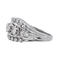 Bague 54 Bague pavée en platine et or blanc 18 carats avec diamants 58 Facettes 4261860RV
