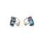 Boucles d'oreilles Pomellato Baby - Boucles d’oreilles dormeuses en or blanc avec topazes et saphirs 58 Facettes 4343109RV
