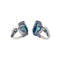 Boucles d'oreilles Pomellato Baby - Boucles d’oreilles dormeuses en or blanc avec topazes et saphirs 58 Facettes 4343109RV