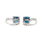 Boucles d'oreilles Pomellato Baby - Boucles d’oreilles dormeuses en or blanc avec topazes et saphirs 58 Facettes 4343109RV