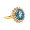 Bague 56 Bague Pompadour en or jaune avec topaze et diamants 58 Facettes 4007997CN