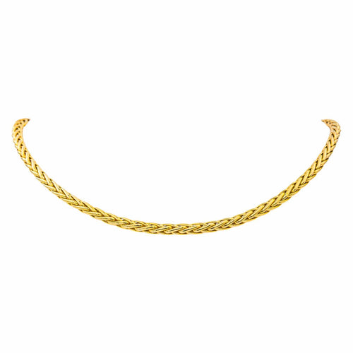Collier Collier chaîne maille palmier en or jaune 18 carats 58 Facettes 4403430CN
