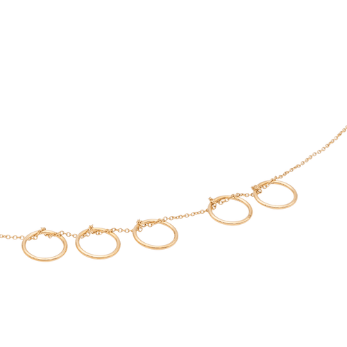 Collier Ginette NY - Collier Tiny Seven Circles en or rose 18 carats 58 Facettes 2646753CN