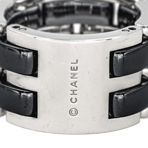 Bague 52 Chanel Ultra - Bague grand modèle en or blanc 18 carats et céramique 58 Facettes 4416095RV