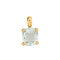 Pendentif Pendentif en or jaune et aigue-marine 58 Facettes 4377137RV