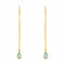Boucles d'oreilles Boucles d’oreilles pendantes en or jaune 18 carats et topazes 58 Facettes 4377136RV