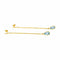Boucles d'oreilles Boucles d’oreilles pendantes en or jaune 18 carats et topazes 58 Facettes 4377136RV