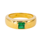 Bague 52 Bague Solitaire en or jaune émeraude 58 Facettes 4482533RV