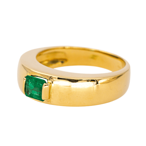 Bague 52 Bague Solitaire en or jaune émeraude 58 Facettes 4482533RV