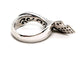 Bague 54 Bague vague en or blanc 18 carats sertie de diamants 58 Facettes 1523671CN