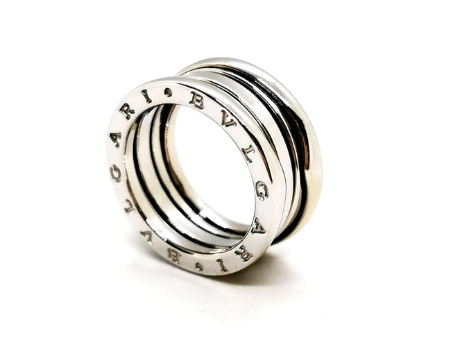 Bague 48 Bulgari B.Zero1 - Bague 2 rangs en or blanc 18 carats 58 Facettes 1512617CN
