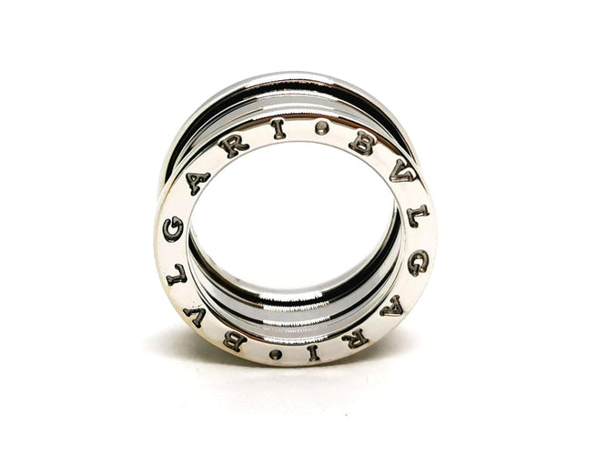 Bague 48 Bulgari B.Zero1 - Bague 2 rangs en or blanc 18 carats 58 Facettes 1512617CN