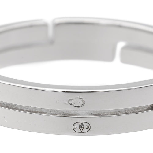 Bague 58 Dinh Van Seventies - Bague alliance en or blanc 58 Facettes 1649322CN