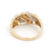 Bague 54 Bague jonc en or jaune et or blanc 18 carats sertie de diamants 58 Facettes 1692969CN