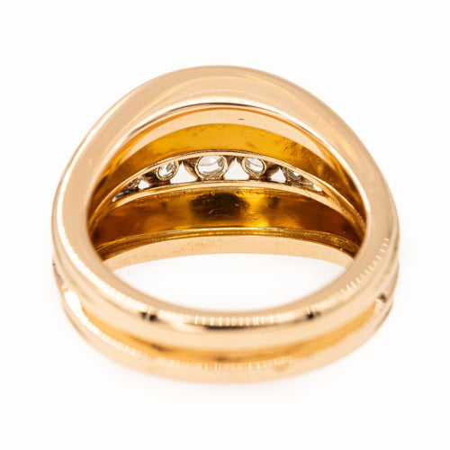 Bague 54 Bague pont en or rose 18 carats et diamants 58 Facettes 1819139CN