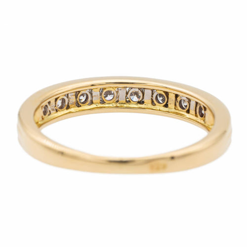 Bague 51 Bague demi-alliance en or blanc 18 carats et diamants 58 Facettes 1733143CN