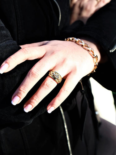 Bague 53 Bague solitaire en or jaune 18 carats avec diamant 58 Facettes 1835757CN